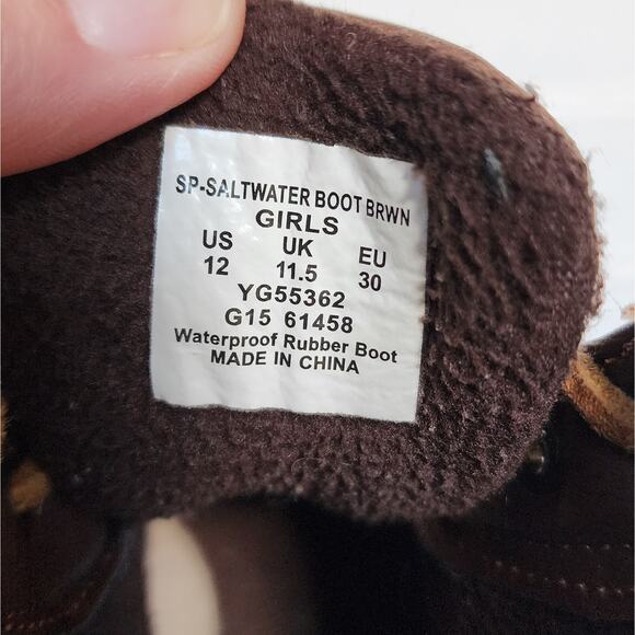 Sperry Port Girls Saltwater Duck Boots - Picture 10 of 13